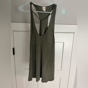 Olive Green Sleeveless Top